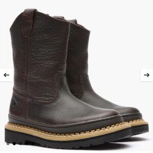Georgia Boot Kids Dark Brown Leather Boots
